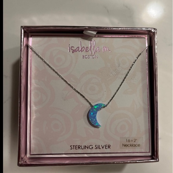 Moon Necklace Sterling Silver - Picture 1 of 3